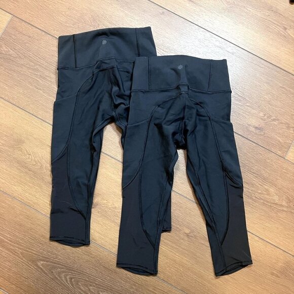 Athleta Black Bike Shorts Bundle  Size XXS - Picture 5 of 5